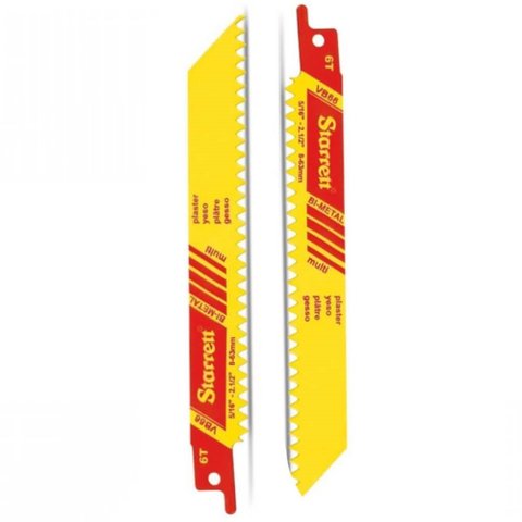 Lâminas para Serra Sabre Bimetal para Gesso com 2 Peças - VB66-2 - STARRETT
