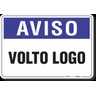 Placa Aviso Volto Logo - 1