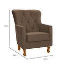Ver imagem 3 de Kit 2 Poltronas Ferrara em Madeira de Eucalipto Movellu Home