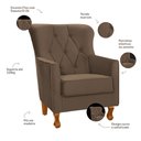 Ver imagem 4 de Kit 2 Poltronas Ferrara em Madeira de Eucalipto Movellu Home