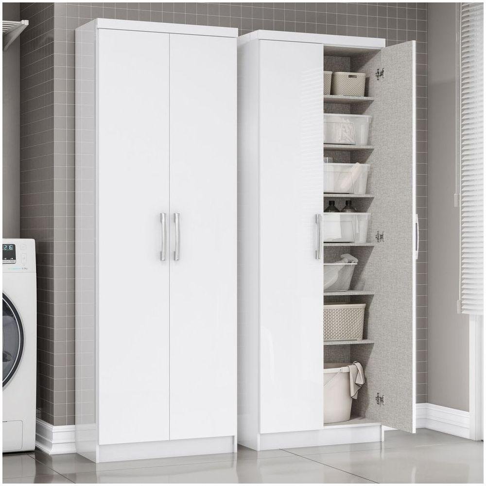 Armário Multiuso 02 Portas Leve Henn Branco | MadeiraMadeira
