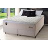 Conjunto Cama Box Queen Size Roma 158x198x71 Bege/Branco c/ Molas Ensacadas - 1