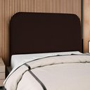 Ver imagem 2 de Cabeceira Casal 140 Cm com Frame Alana Suede Marrom Artte