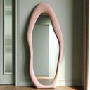 Ver imagem 2 de Espelho de Corpo Paris Veludo 58x160cm Orgânico Rosa
