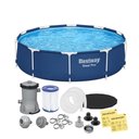 Ver imagem 1 de Piscina Estrutural 4.678 Litros Steel Pro + Capa + Filtro Bestway Piscina Estrutural 4.678 Litros