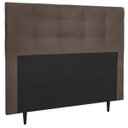 Ver imagem 1 de Cabeceira Estofada Cama Box Casal 140 Cm Helena Suede Marrom
