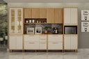 Ver imagem 3 de Cozinha Torino 6 Peças Valdemoveis Cinamomo/Off White