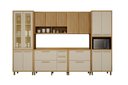 Ver imagem 1 de Cozinha Torino 6 Peças Valdemoveis Cinamomo/Off White