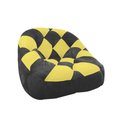 Ver imagem 1 de Poltrona Paloma Escritório Sala Pé Plástico Suede Grafite e Suede Amarelo - Dominic Decor