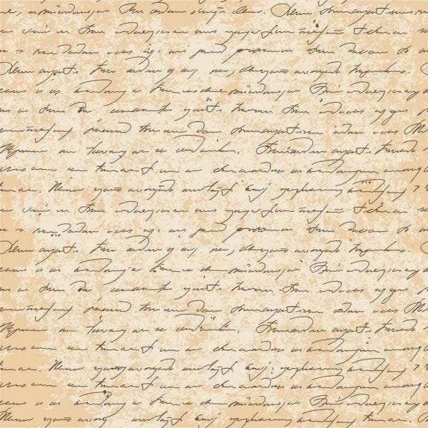 Papel de parede Escrita - Carta caligrafica 300 x 59cm - 1