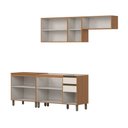 Ver imagem 3 de Cozinha Compacta Venaly 9 Portas 2 Gavetas CEC297 Cinamomo/Off White - Henn