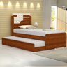 Cama Bibox Solteiro Luiza com Auxiliar 100% Mdf Resistente:canela - 1