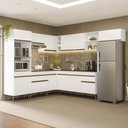 Ver imagem 1 de Armário Cozinha Modulada Completa de Canto 8 Peças Florença Multimóveis MP2446 Branco