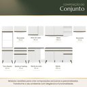 Ver imagem 6 de Armário Cozinha Modulada Completa de Canto 8 Peças Florença Multimóveis MP2446 Branco