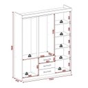 Ver imagem 4 de Guarda-Roupa Casal 6 Portas 3 Gavetas Fortaleza Rodial