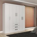 Ver imagem 1 de Guarda-Roupa Casal 6 Portas 3 Gavetas Fortaleza Rodial