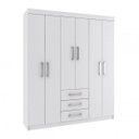 Ver imagem 3 de Guarda-Roupa Casal 6 Portas 3 Gavetas Fortaleza Rodial