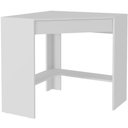 Ver imagem 1 de Mesa Escrivaninha de Canto para Escritório 1 Gaveta Branco