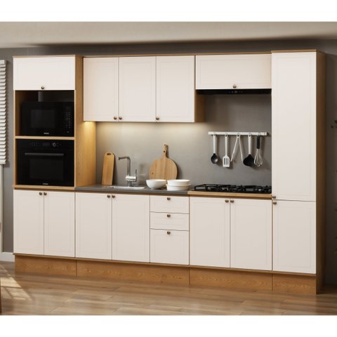 Cozinha Completa 16PTS 2GAVS s/Tpo Provence Cinamomo/Off White