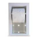 Ver imagem 2 de Porta Papel Higiênico Duplo em Porcelanato Branco Carrara