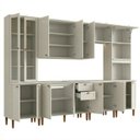 Ver imagem 4 de Cozinha Compacta Modulada 6 Peças com 16 Portas e Torre Quente Americana Branco Nobre