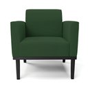Ver imagem 3 de Poltrona Base de Madeira Fixa Preto Marisa Veludo D03 - D’Rossi Verde