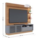 Ver imagem 4 de Rack com Painel para TV até 70 Polegadas com LED 1 Porta 1 Gaveta Multimóveis Crcol-RCP027