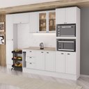 Ver imagem 1 de Armário de Cozinha Completa com Balcão Milla Loft Octa Carraro Branco