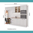 Ver imagem 7 de Armário de Cozinha Completa com Balcão Milla Loft Octa Carraro Branco