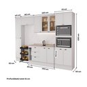 Ver imagem 5 de Armário de Cozinha Completa com Balcão Milla Loft Octa Carraro Branco