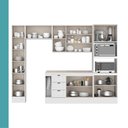 Ver imagem 6 de Armário de Cozinha Completa com Balcão Milla Loft Octa Carraro Branco