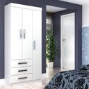 Ver imagem 1 de Guarda-Roupa Solteiro 3 Portas 3 Gavetas Palmas Rodial