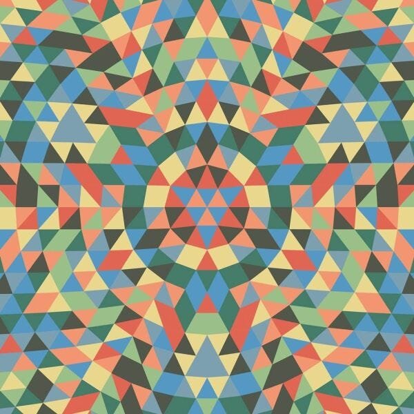 Papel De Parede Geométrico Colors 300 x 59cm - 1