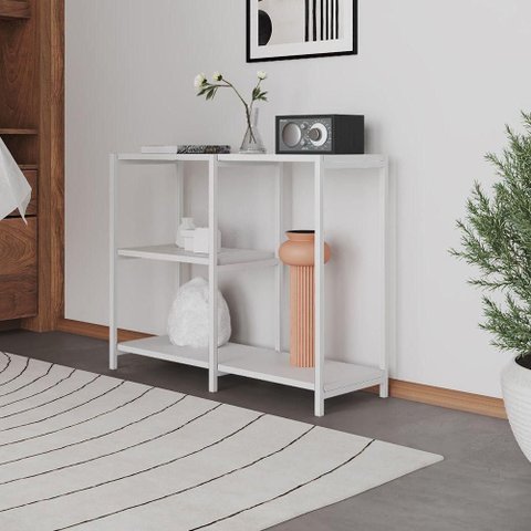 Aparador Industrial Artesania Branco 95cm