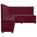 Ver imagem 5 de Kit Canto Alemão para Casa Cozinha Capitonê 1,25x1,60m Veludo Bordo Sofa Store