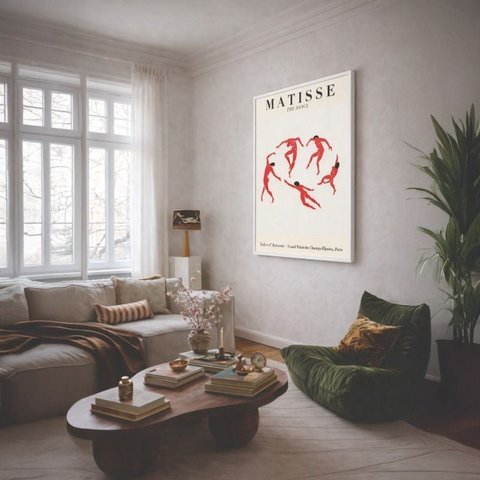Quadro Canvas Salon D´automne The Dance 90x60cm Mold Preta