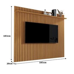 Painel Ripado Para TV até 75 Polegadas Venus 1.8 X 1.8 Nature – Giga Móveis - 3