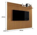 Ver imagem 3 de Painel Ripado Para TV até 75 Polegadas Venus 1.8 X 1.8 Nature – Giga Móveis