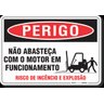 PLACA PERIGO NÃO ABASTEÇA COM O MOTOR EM FUNCIONAMENTO - 1
