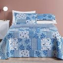 Ver imagem 2 de Colcha Queen Bouti Estampada Dupla Face 3 Peças - Azul Sereno