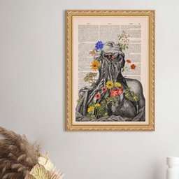 Quadro Decorativo Fisiologia Floral 24x18cm:moldura Preta - 2 Quadro Decorativo Fisiologia Floral 24x18cm:moldura Preta - 2