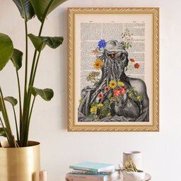 Quadro Decorativo Fisiologia Floral 24x18cm:moldura Preta - 1 Quadro Decorativo Fisiologia Floral 24x18cm:moldura Preta - 1