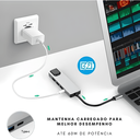 Ver imagem 4 de Adaptador Hub Tipo-c 5 em 1 Hdmi Usb Lan Hdtv Fy-875 Cinza