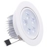 Kit 19 Spot LED Embutir Redondo 5W Branco Quente - 1