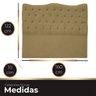 Cabeceira Casal Queen para Cama Box Estofada Dunas Veludo Ateliê do Conforto Cabeceira Casal Queen C - 5