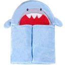 Ver imagem 1 de Manta Bebê com Capuz Flannel com Aplique e Bordado 75x90