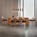 Ver imagem 1 de Conjunto de Jantar Nala 8 Lugares Cadeiras Noronha Premium Linho Imbuia 220cm Mobillare