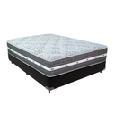Ver imagem 1 de Cama Box e Colchão Black Graphite Molas Ensacadas Casal 138x188x32 Anjos: Preto