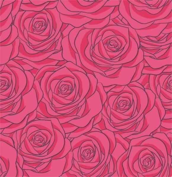 Papel de parede adesivo - Rosas vermelhas 300 x 59cm - 1