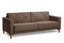 Ver imagem 1 de Sofá + Living 1,80M 3 Lugares Tucson Marrom Cookie Rec Estofados